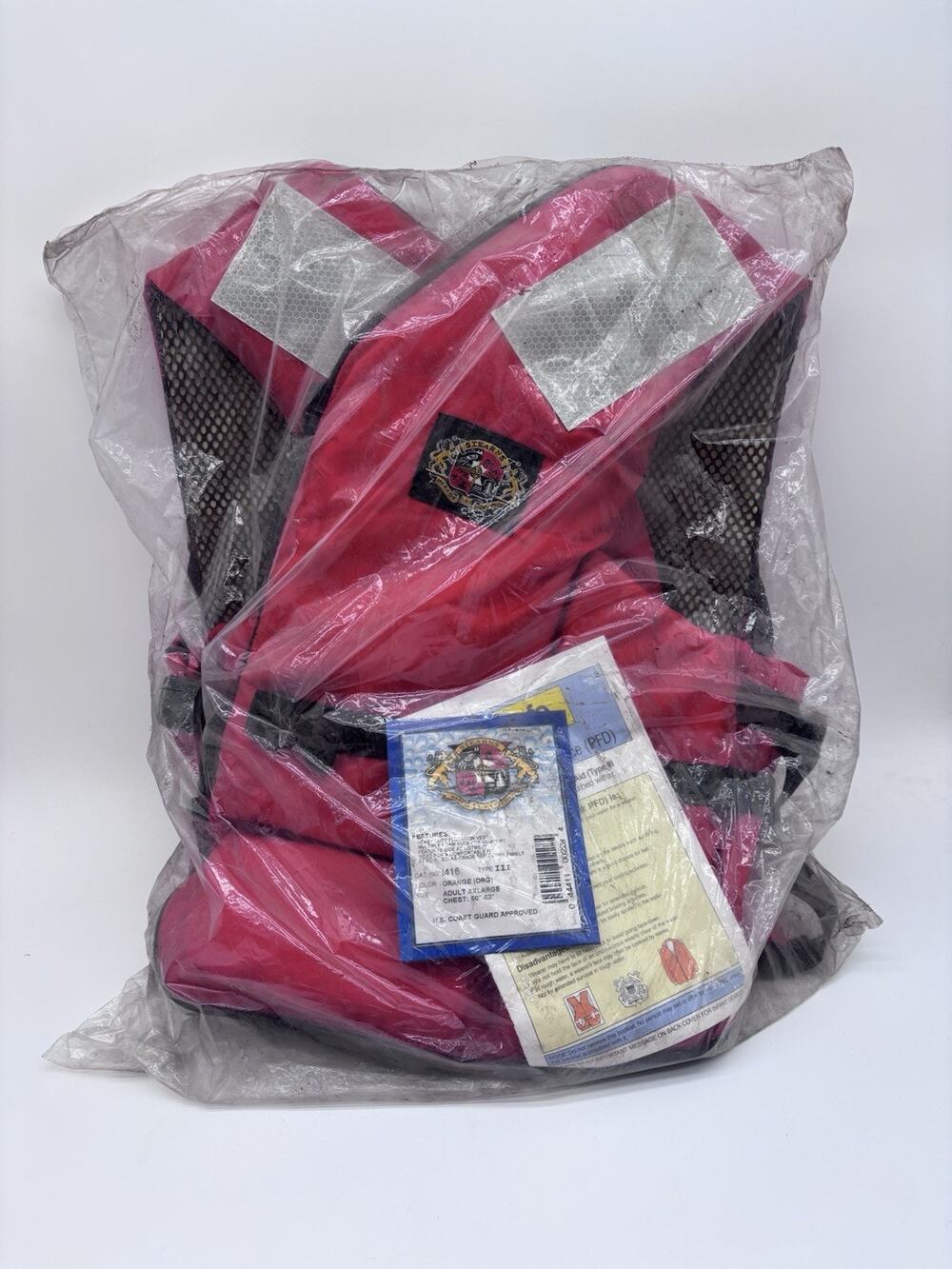 Stearns I416 Deck Hand II Heavy duty Flotation Vest USCG Approved Type III 2XL